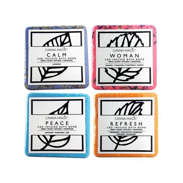 Canna Magic Handmade 100mg CBD Bath Bombs - remedykartelcbd1stop