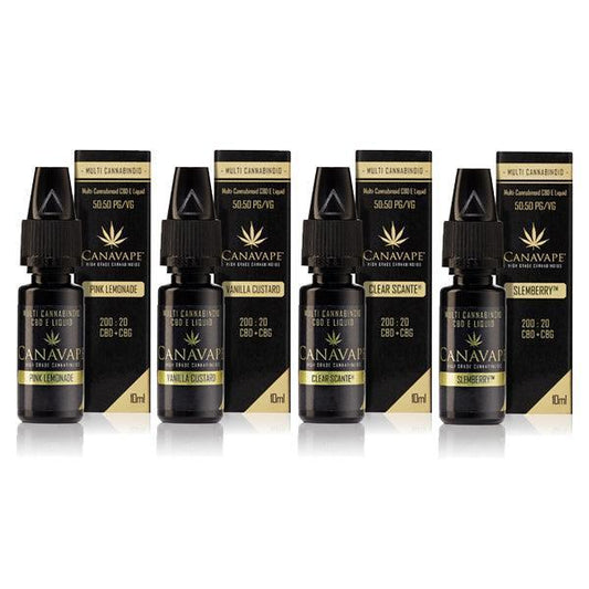 Canavape® 200mg CBD 20mg CBG 10ml E-liquid (50VG/50PG) - remedykartelcbd1stop