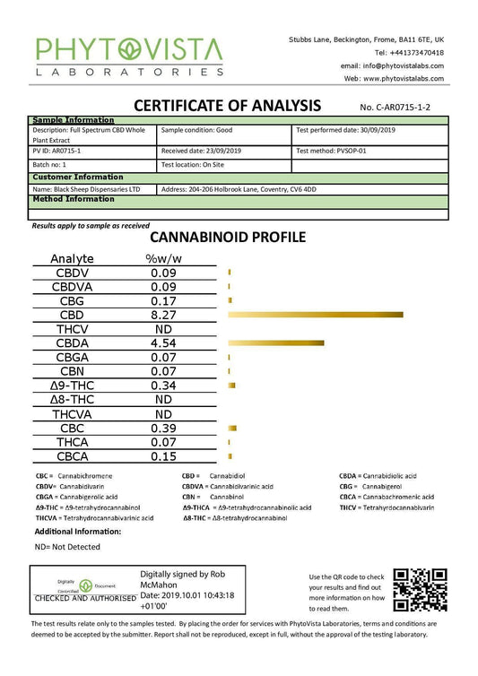 Health Focus CBD 1000mg 10% Full Spectrum MCT CBD Oil - 10ml - remedykartelcbd1stop