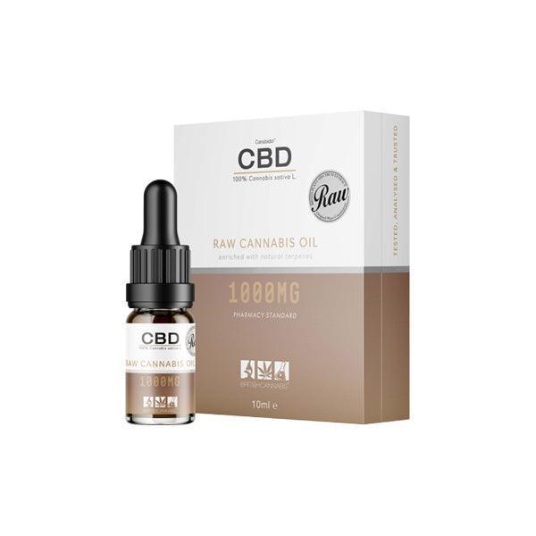 CBD by British Cannabis 1000mg CBD Raw Cannabis Oil Drops 10ml - remedykartelcbd1stop