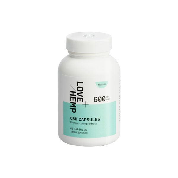 Love Hemp 600mg CBD Capsules - 60 Capsules - remedykartelcbd1stop