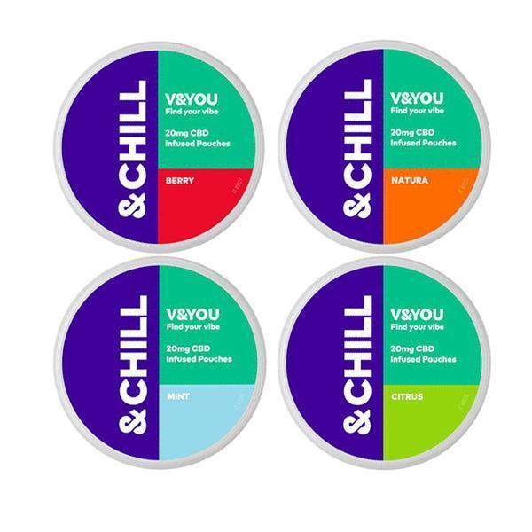 V&YOU &Chill 20mg CBD Pouches - remedykartelcbd1stop