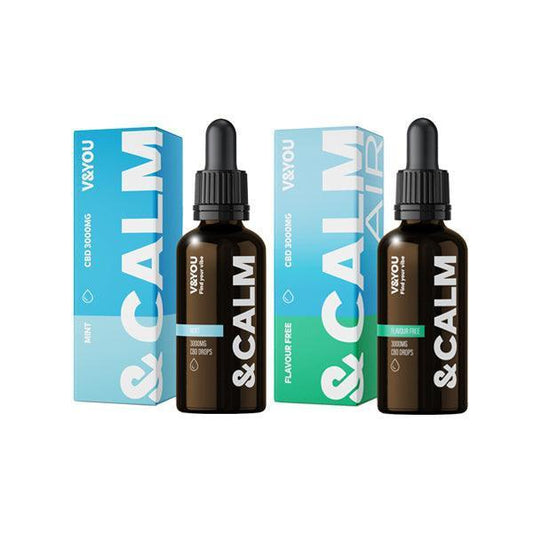 V&YOU &Calm 3000mg CBD Oil Drop 30ml - remedykartelcbd1stop