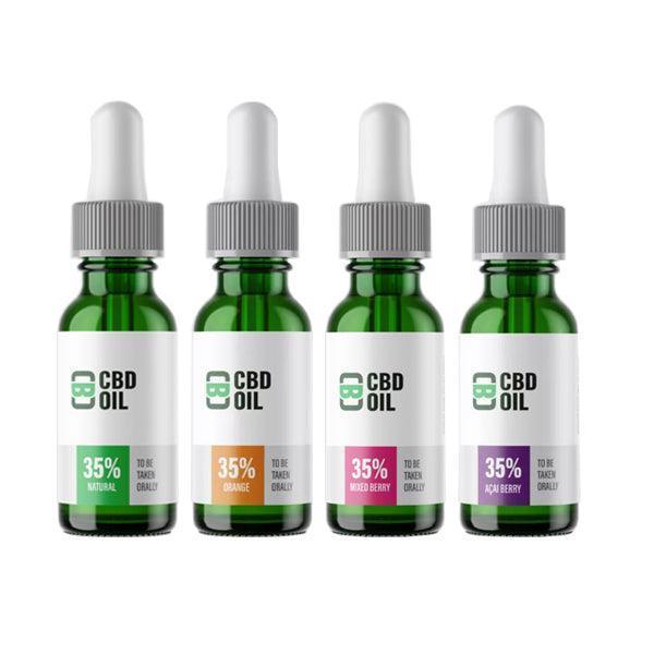 CBD Asylum 35% 3500mg CBD Oil 10ml (BUY 1 GET 2 FREE) - remedykartelcbd1stop