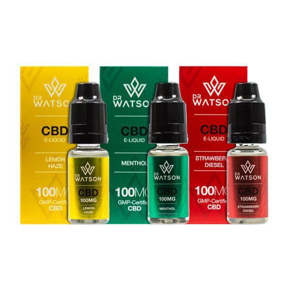 Dr Watson 100mg CBD Vaping Liquid 10ml - remedykartelcbd1stop