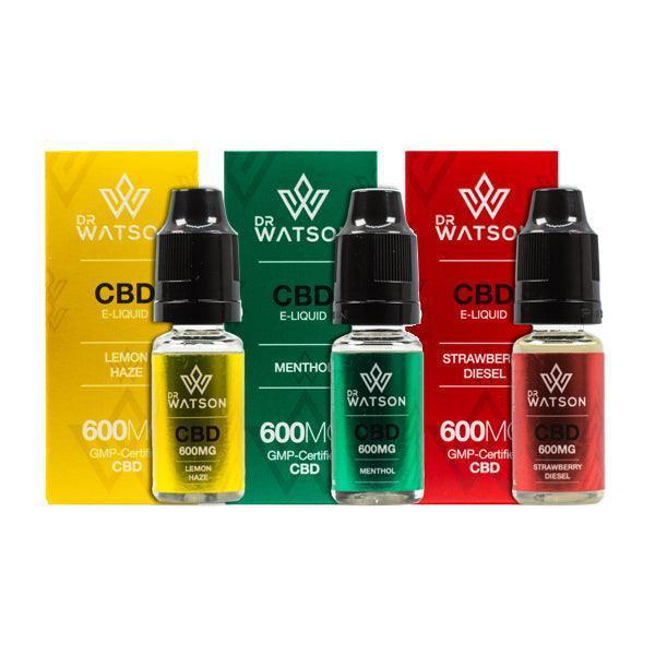 Dr Watson 600mg CBD Vaping Liquid 10ml - remedykartelcbd1stop