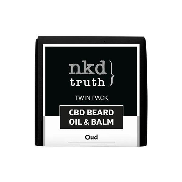 NKD 150mg CBD Twin Pack OUD Beard Oil and balm - remedykartelcbd1stop