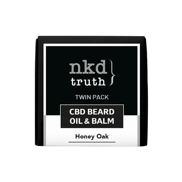 NKD 150mg CBD Twin Pack Honey Oak Beard Oil and balm - remedykartelcbd1stop