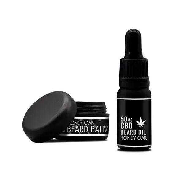 NKD 150mg CBD Twin Pack Honey Oak Beard Oil and balm - remedykartelcbd1stop