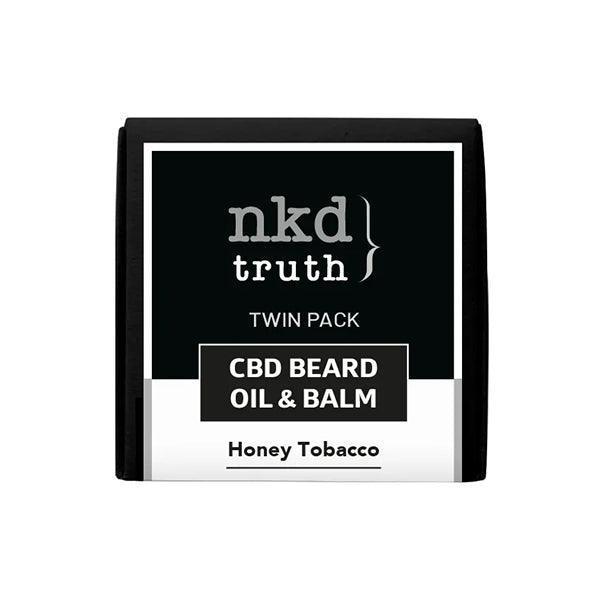 NKD 150mg CBD Twin Pack Honey Tobacco Beard Oil and balm - remedykartelcbd1stop