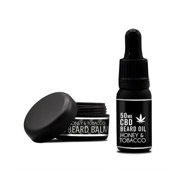 NKD 150mg CBD Twin Pack Honey Tobacco Beard Oil and balm - remedykartelcbd1stop