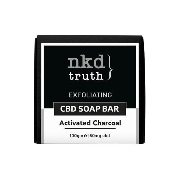 NKD 50mg CBD Activated Charcoal Soap Bar 100g (BUY 1 GET 1 FREE) - remedykartelcbd1stop