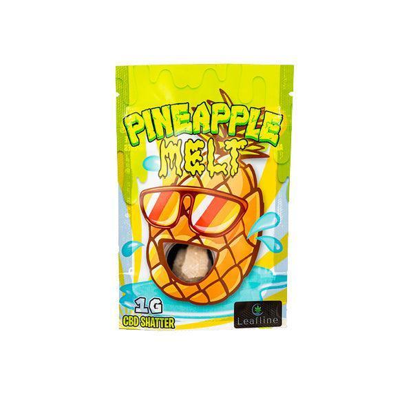 CBD Leafline 1000mg CBD Shatter (99.5%) Pineapple Melt 1g - remedykartelcbd1stop