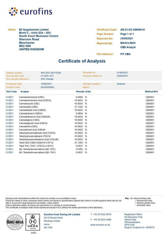 Fit CBD 6000mg CBD Orange Perform Pro CBD Oil 30ml - remedykartelcbd1stop