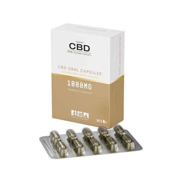 CBD by British Cannabis 1000mg CBD 100% Cannabis Oral Capsules - 30 Caps - remedykartelcbd1stop