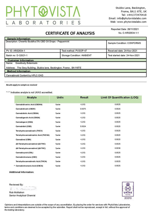Cheerful Buddha 500mg CBD Drops 10ml - remedykartelcbd1stop