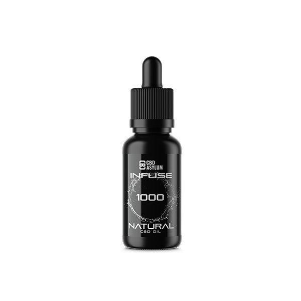 CBD Asylum Infuse 1000mg CBD Natural Oil - 30ml (BUY 1 GET 2 FREE) - remedykartelcbd1stop
