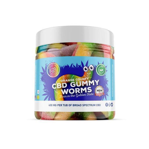 Orange County 400mg CBD Gummy Worms - Small Pack - remedykartelcbd1stop
