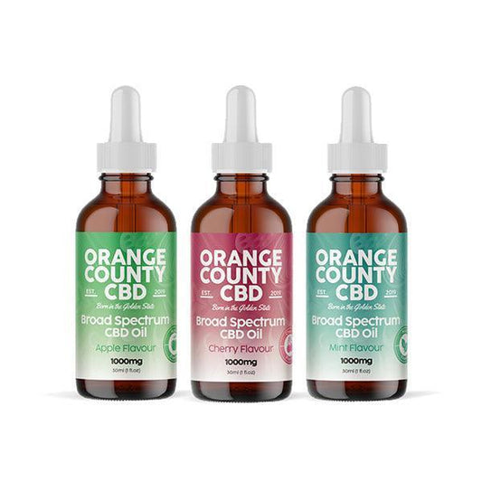 Orange County CBD 1000mg Flavoured Tincture Oil 30ml - remedykartelcbd1stop