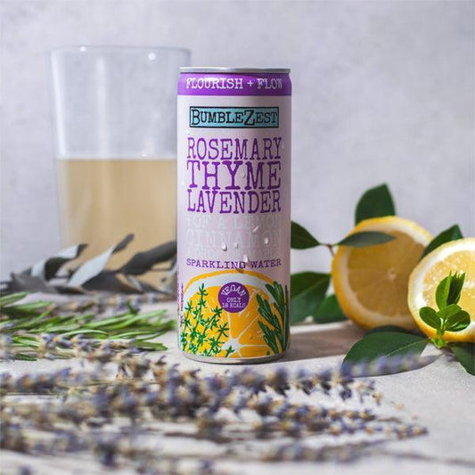 12 x BumbleZest Flourish & Flow – Sparkling Water 250ml - remedykartelcbd1stop