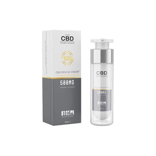 CBD by British Cannabis 500mg CBD Rescue Cream 50ml - remedykartelcbd1stop