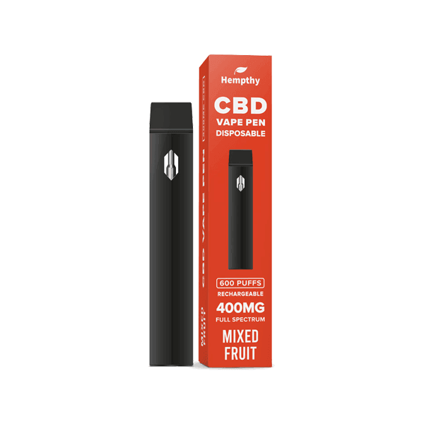 Hempthy 400mg CBD Disposable Vape Pen 600 Puffs - remedykartelcbd1stop