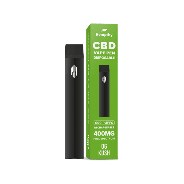 Hempthy 400mg CBD Disposable Vape Pen 600 Puffs - remedykartelcbd1stop