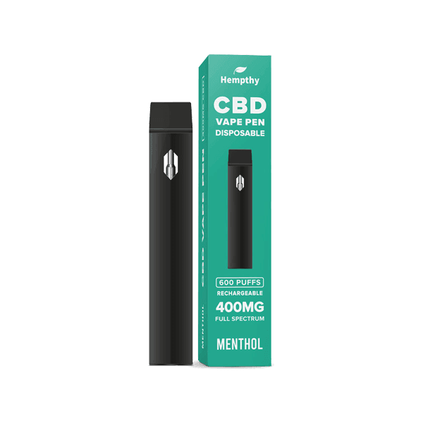 Hempthy 400mg CBD Disposable Vape Pen 600 Puffs - remedykartelcbd1stop