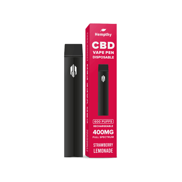 Hempthy 400mg CBD Disposable Vape Pen 600 Puffs - remedykartelcbd1stop