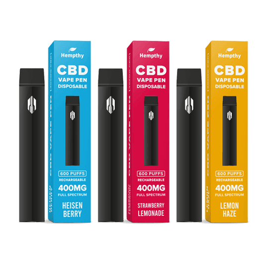 Hempthy 400mg CBD Disposable Vape Pen 600 Puffs - remedykartelcbd1stop