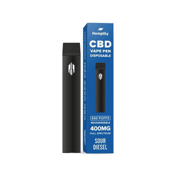 Hempthy 400mg CBD Disposable Vape Pen 600 Puffs - remedykartelcbd1stop