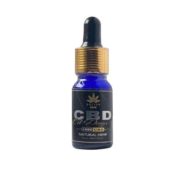 Doctor Herb 1000mg CBD Natural Hemp Full Spectrum CBD Oil 10ml - remedykartelcbd1stop