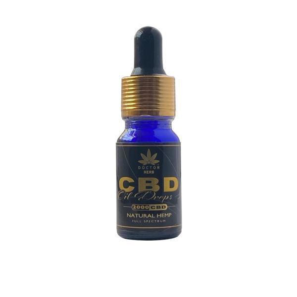 Doctor Herb 2000mg CBD Natural Hemp Full Spectrum CBD Oil 10ml - remedykartelcbd1stop