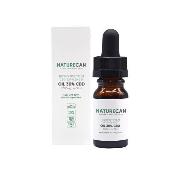 Naturecan 30% 3000mg CBD Broad Spectrum MCT Oil 10ml - remedykartelcbd1stop