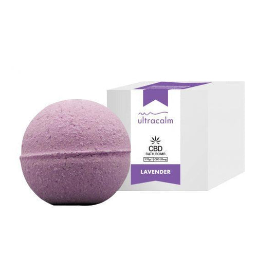 Ultracalm 20mg CBD Luxury Essential oil CBD Bath Bombs 170g - remedykartelcbd1stop