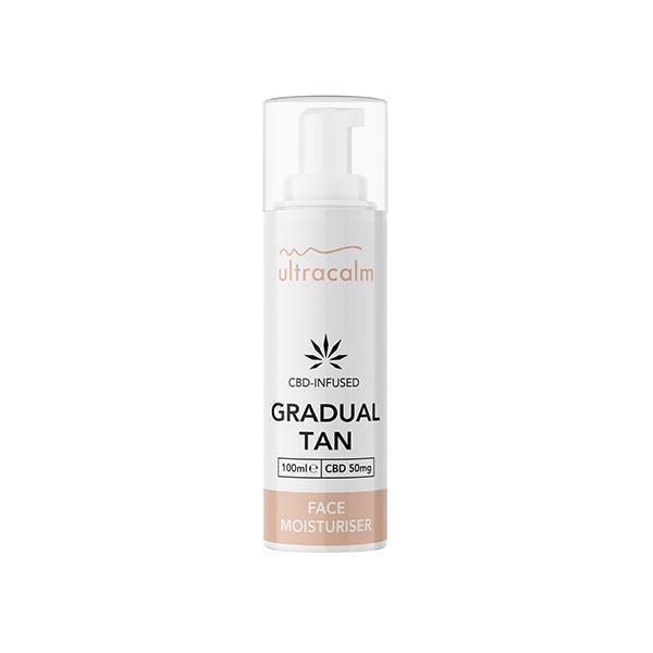 Ultracalm 50mg CBD Gradual Tan Moisturiser Face 100ml Watermelon (BUY 1 GET 1 FREE) - remedykartelcbd1stop