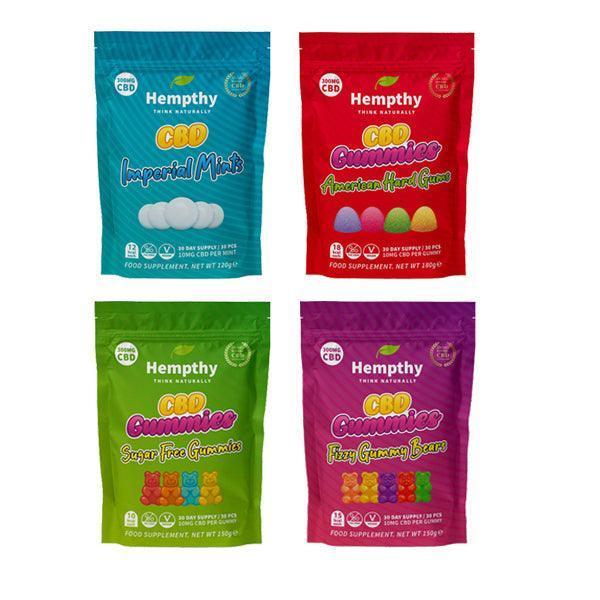Hempthy 300mg CBD Gummies 30 Ct Pouch - remedykartelcbd1stop