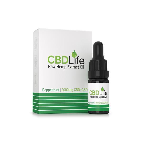 CBDLife 2000mg CBD + CBDa Raw Hemp Extract Oil 10ml - remedykartelcbd1stop
