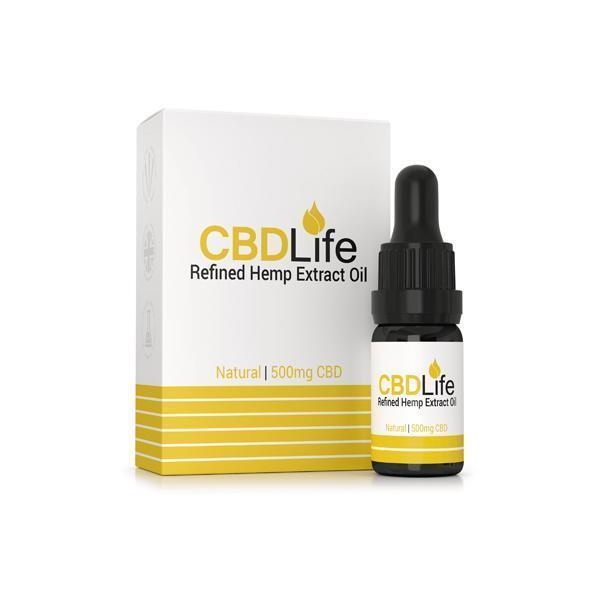 CBDLife 500mg CBD Refined Hemp Extract Oil 10ml - remedykartelcbd1stop