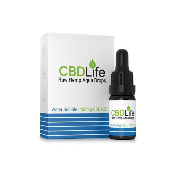 CBDLife 400mg CBD Raw Hemp Aqua Drops 10ml - remedykartelcbd1stop