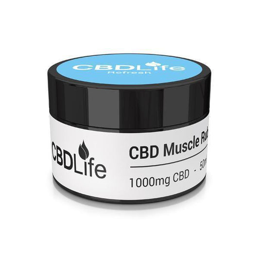 CBDLife 1000mg CBD Muscle Rub 50ml - remedykartelcbd1stop
