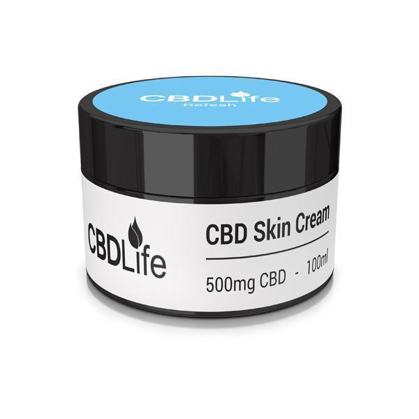CBDLife 500mg CBD Skin Cream 100ml - remedykartelcbd1stop