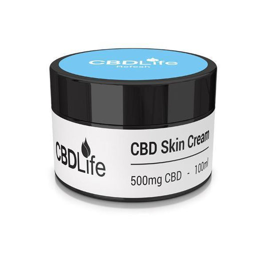 CBDLife 500mg CBD Skin Cream 100ml - remedykartelcbd1stop