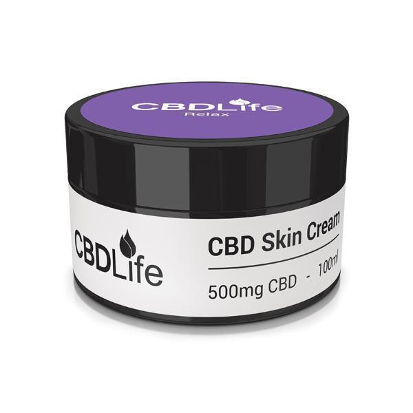CBDLife 500mg CBD Skin Cream 100ml - remedykartelcbd1stop