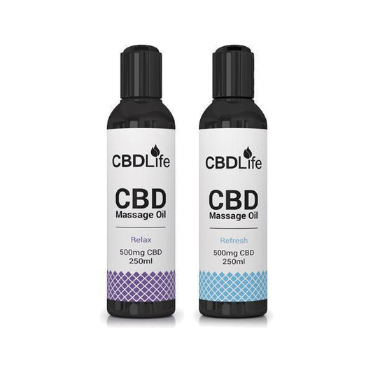 CBDLife 500mg CBD Massage Oil 250ml - remedykartelcbd1stop