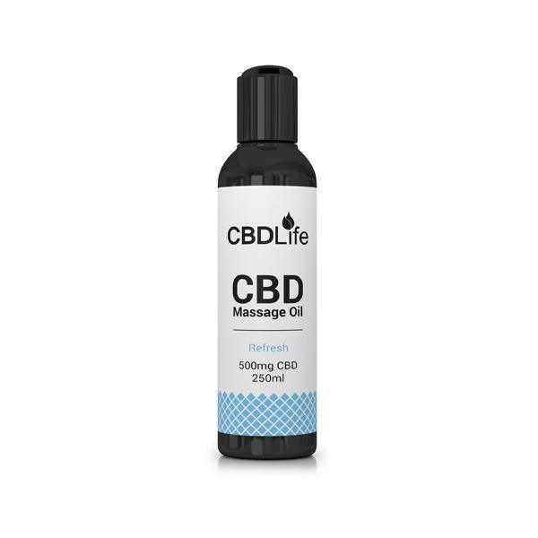 CBDLife 500mg CBD Massage Oil 250ml - remedykartelcbd1stop