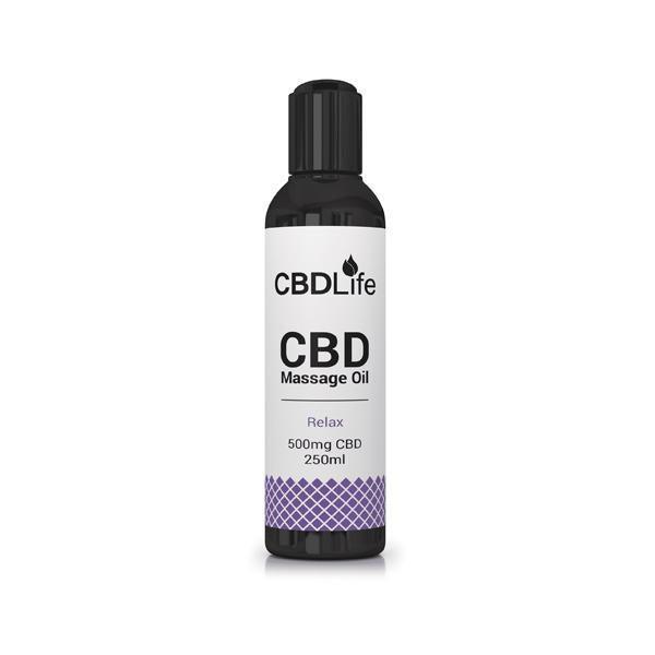 CBDLife 500mg CBD Massage Oil 250ml - remedykartelcbd1stop