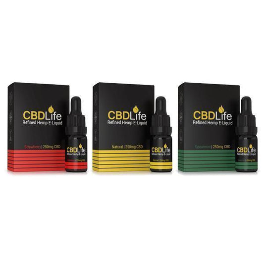 CBDLife Broad Spectrum 250mg CBD 10ml E-Liquid (70VG/30PG) - remedykartelcbd1stop