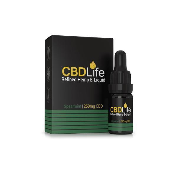 CBDLife Broad Spectrum 250mg CBD 10ml E-Liquid (70VG/30PG) - remedykartelcbd1stop