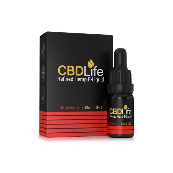 CBDLife Broad Spectrum 500mg CBD 10ml E-Liquid (70VG/30PG) - remedykartelcbd1stop